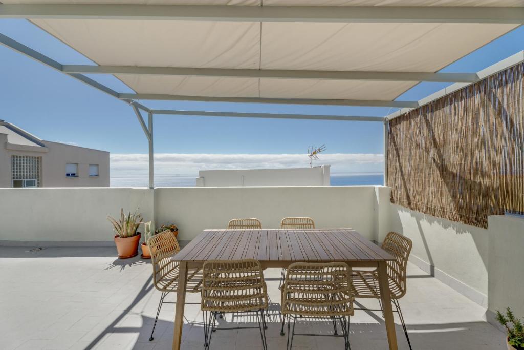 Shared terrace at Pescado Salado CoLiving
